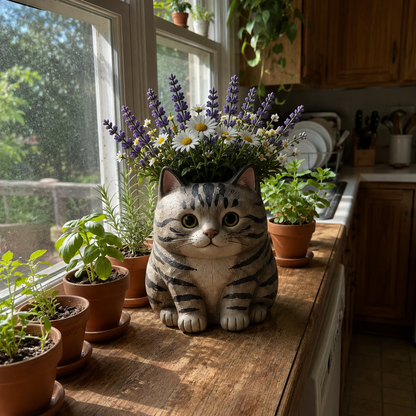Cat Plant Pots